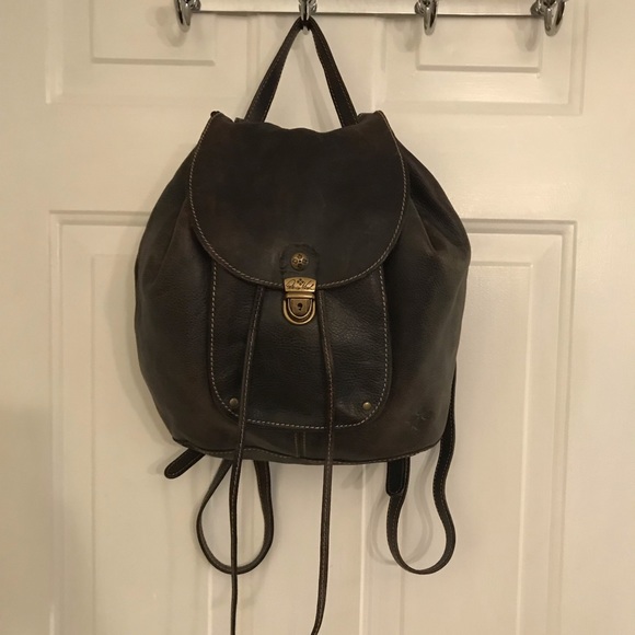 Patricia Nash Handbags - Patricia Nash Brown Large Leather Backpack